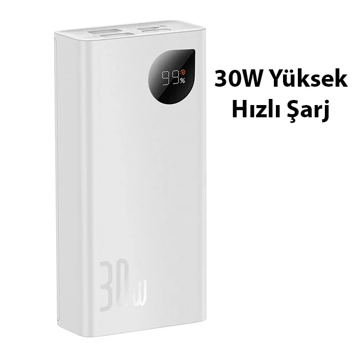 Baseus Adaman2 Digital Display 10000mAh 30W Powerbank Taşınabilir Şarj Cihazı VOOC Edition-1852