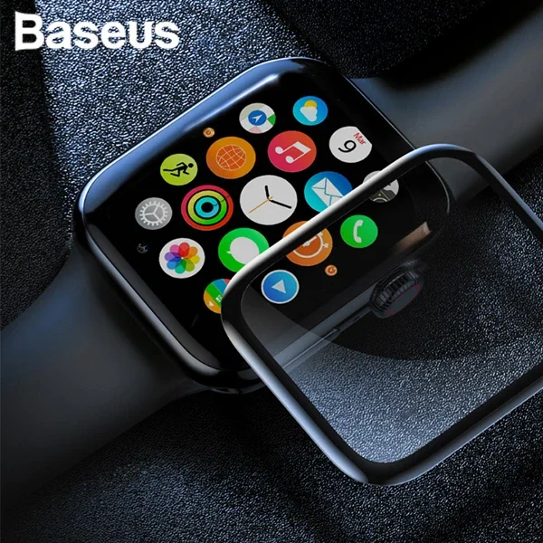 Baseus Apple Watch 42mm 3D Kavisli Tempered Kırılmaz Cam Koruyucu-1852