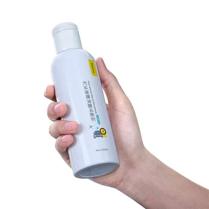 Baseus Araç Bakım Ön Cam Temizliği 200ml Yağ Çözücü ve Parlatıcı Sprey ve Sünger Oto Bakım Seti-1852