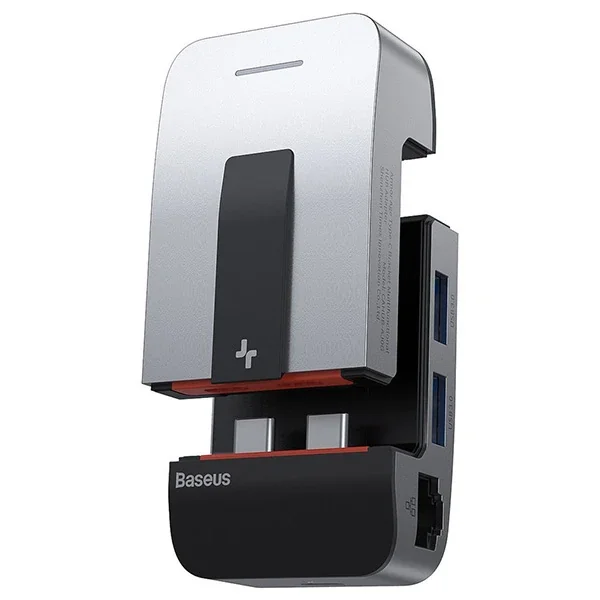 Baseus Armor Age 9in1 Type-C Çok Fonksiyonlu HUB HDMI RJ45 USB 3.0-1852 Baseus Armor Age 9in1 Type-C Çok Fonksiyonlu HUB HDMI RJ45 USB 3.0-1852