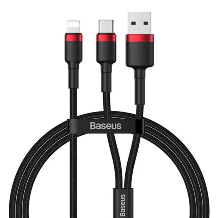 Baseus  Cafule 2İn1 Type C Pd,Hizli Şarj+İphone Hizli Usb Şarj Kab