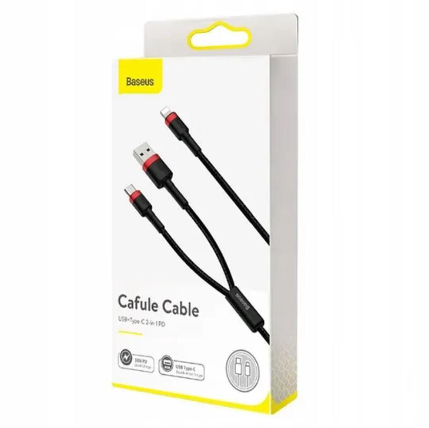 Baseus  Cafule 2İn1 Type C Pd,Hizli Şarj+İphone Hizli Usb Şarj Kab