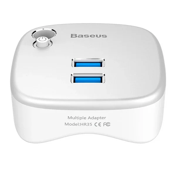 Baseus Çok Fonsiyonlu Notebook Adaptörü Hub Dual USB 3.0 RJ45 TF/SD-1852 Baseus Çok Fonsiyonlu Notebook Adaptörü Hub Dual USB 3.0 RJ45 TF/SD-1852