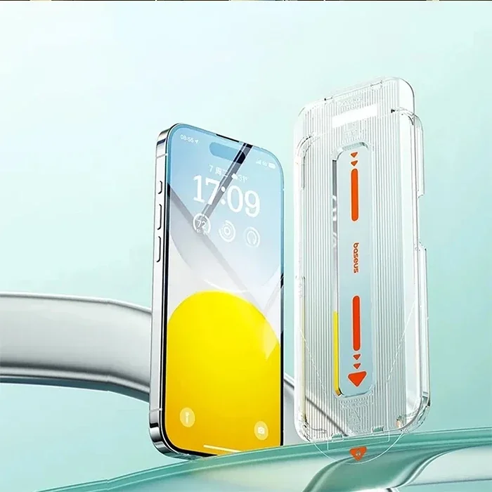 Baseus Crystal iPhone 15 Plus Full Koruma Eye-Protection Tempered Cam Ekran Koruyucu-1852