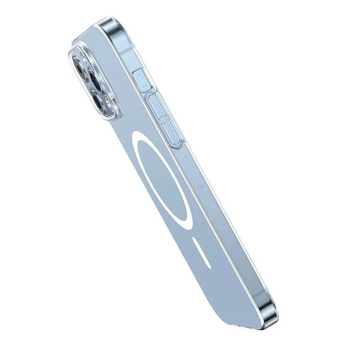 Baseus Crystal iPhone 13 Pro Max 6.7 Magsafe Silikon Kılıf + Tempered Ekran Koruyucu Set-1852