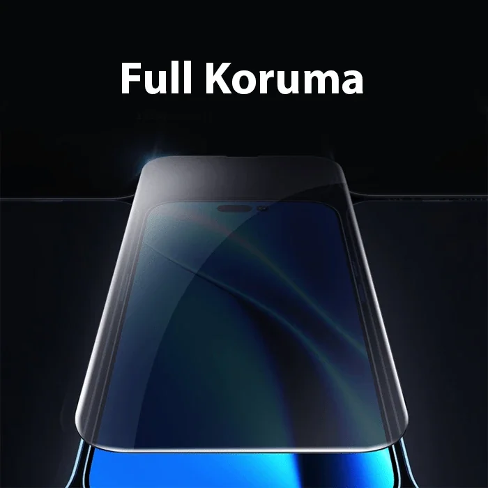 Baseus Crystal iPhone 15 Pro Privacy Full Koruma Tempered Cam Ekran Koruyucu 2 Adet Set-1852