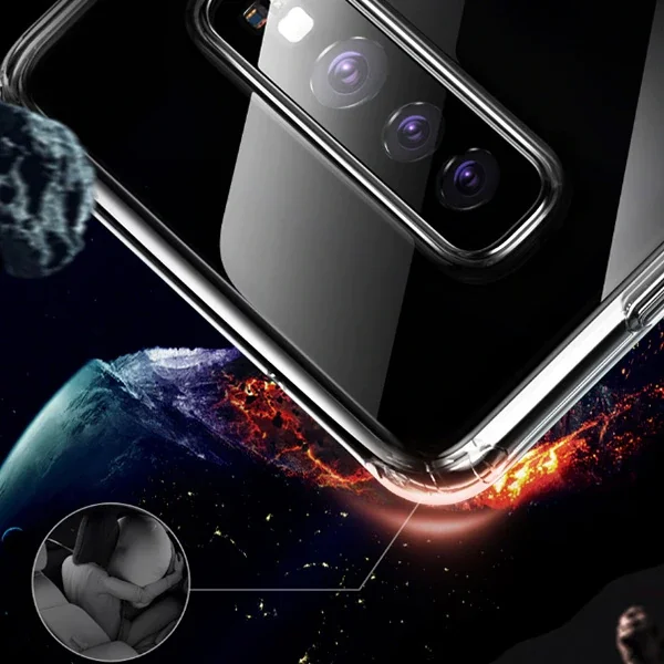 Baseus Galaxy S10 Simple Ultra İnce  Kamera Korumalı Silikon Kılıf-1852