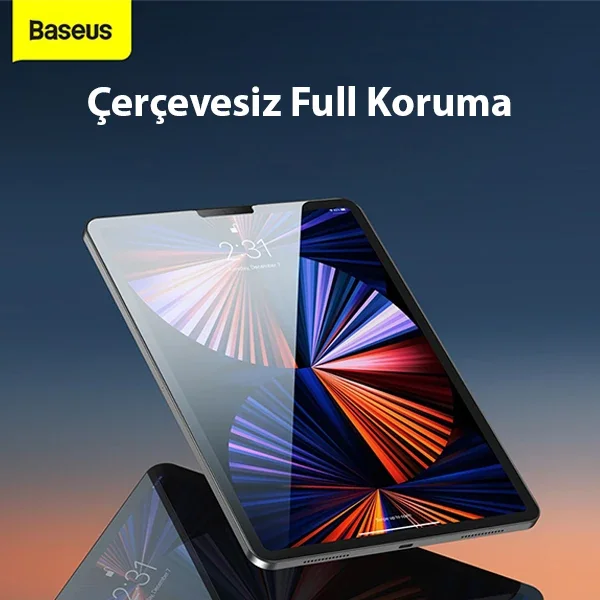 Baseus iPad 9.7 2018 / 2017 / Pro 9.7 / Air 2 / Air Tempered Cam Ekran Koruyucu-1852