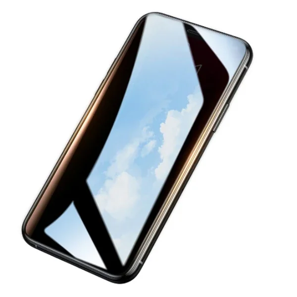 Baseus İPhone 11 Pro/ XS/X  023mm Anti Spy Çerçeveli Tempered Cam Ekran Koruyucu-1852