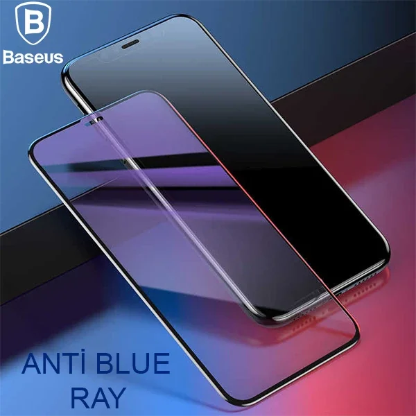 Baseus İphone 11 Pro Max 0.20mm Anti Blue Ray Tam Ekran Koruyucu-1852