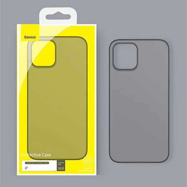 Baseus İPhone 12/ 12 Pro Comfort İnce Şeffaf Kılıf Matte PP Kılıf-1852