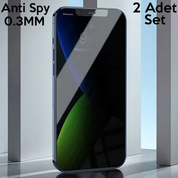 Baseus İPhone 12 mini 03mm Anti Spy Tempered Cam Ekran Koruyucu 2 Adet Set-1852 Baseus İPhone 12 mini 03mm Anti Spy Tempered Cam Ekran Koruyucu 2 Adet Set-1852