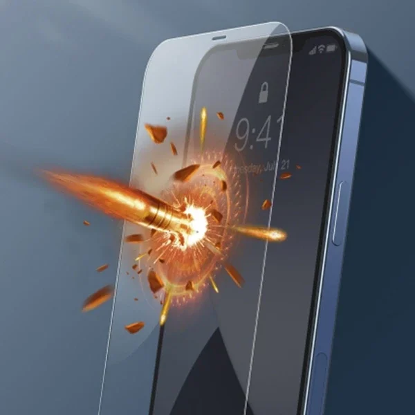 BASEUS İPhone 12 Pro Max 6.7  0.15mm Full Tempered Cam Ekran Koruyucu 2Set-1852