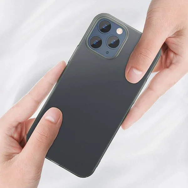 Baseus İPhone 12 Pro Max 6.7 Comfort İnce Şeffaf Kılıf Matte PP Kılıf-1852