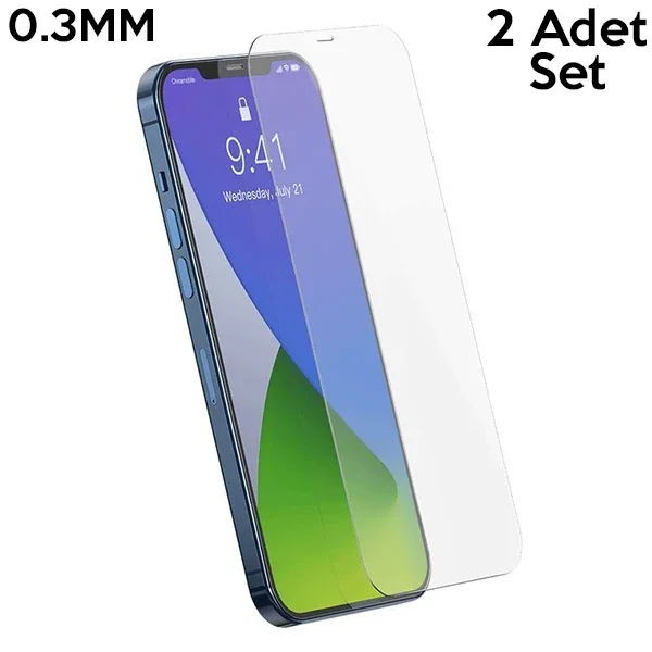 Baseus İPhone 12 Pro Max 6.7 0.3mm Ful Tempered Cam Ekran Koruyucu 2 Adet Set-1852 Baseus İPhone 12 Pro Max 6.7 0.3mm Ful Tempered Cam Ekran Koruyucu 2 Adet Set-1852