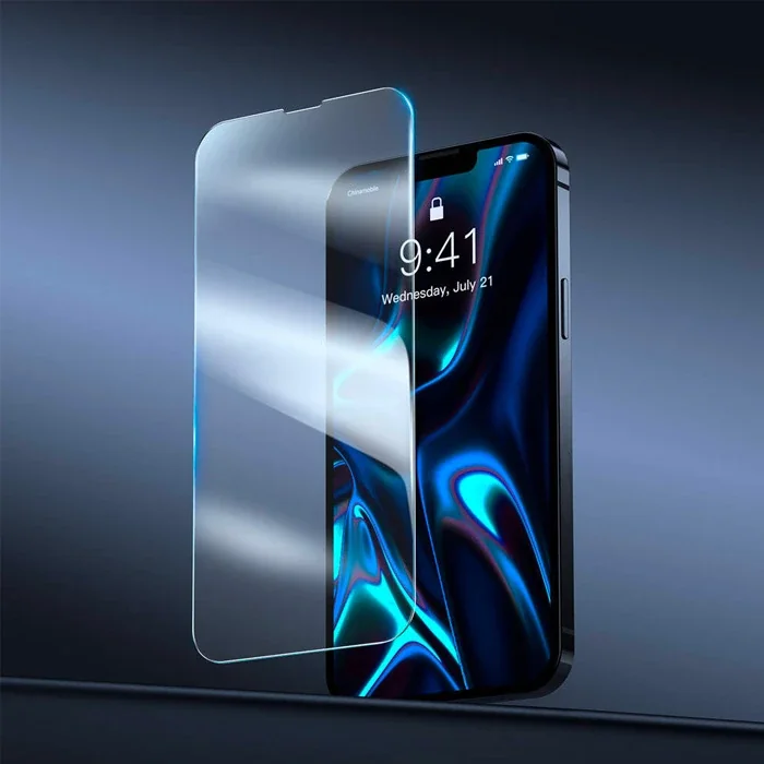 Baseus iPhone 13 Mini 0.3mm Tempered Full Cam Ekran Koruyucu 2 Adet Set-1852