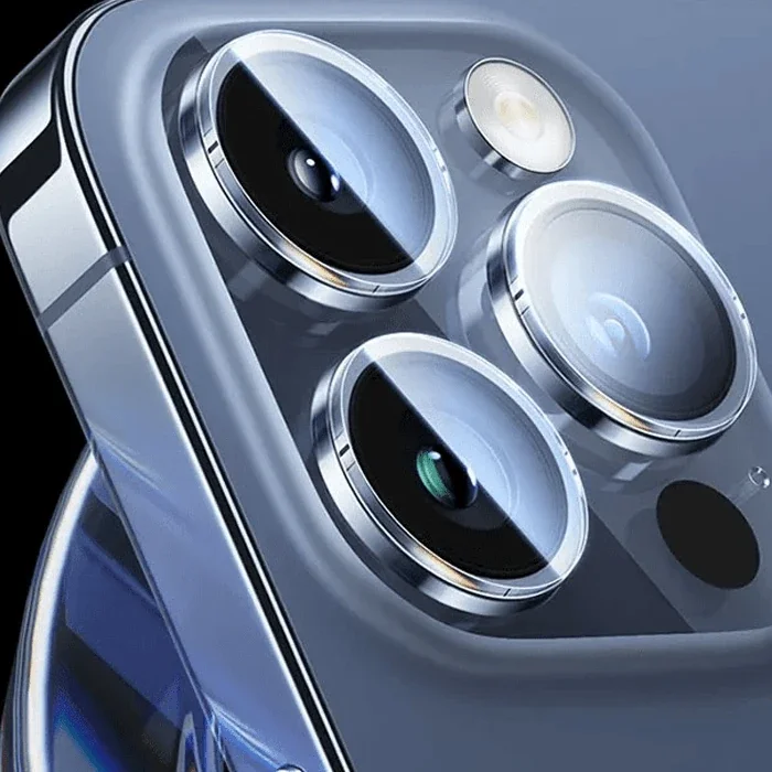 Baseus iPhone 15 Pro/15 Pro Max için Corning Serisi HD Cam Kamera Koruyucu-1852