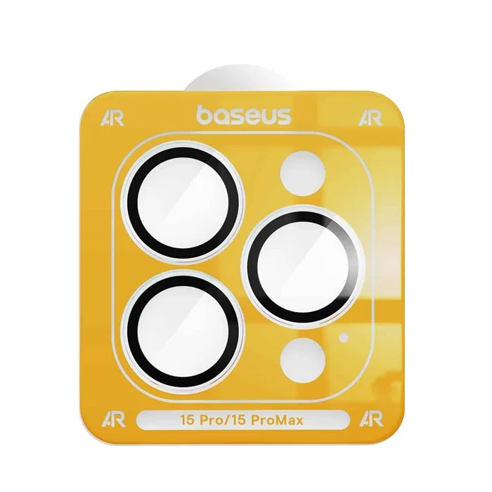 Baseus iPhone 15 Pro/15 Pro Max için Corning Serisi HD Cam Kamera Koruyucu-1852