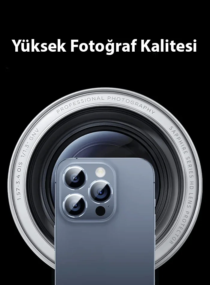 Baseus iPhone 15/15 Plus için Sapphire Serisi HD Cam Kamera Koruyucu-1852