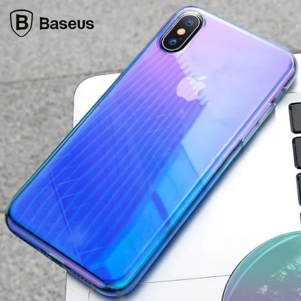 Baseus İPhone Xs Max Glow Case Şeffaf Silikon Kılıf-1852 Baseus İPhone Xs Max Glow Case Şeffaf Silikon Kılıf-1852