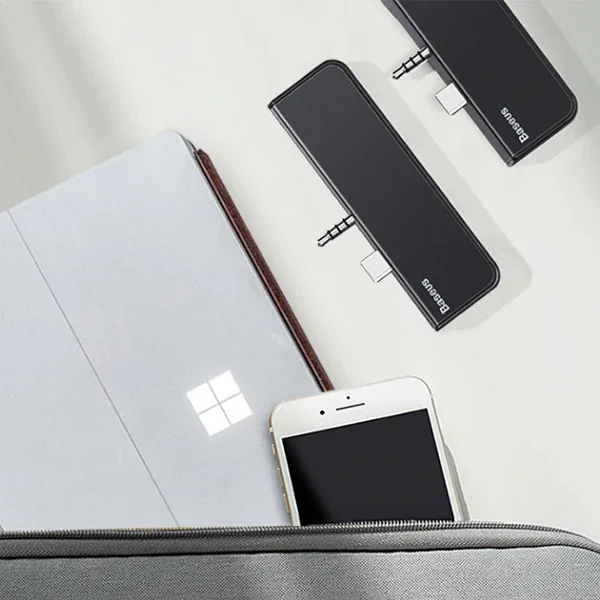 Baseus Multifunctional HUB Surface Go(Type-C+Audio to HD4K+USB3.0+Type-C(data)+Audiok-1852 Baseus Multifunctional HUB Surface Go(Type-C+Audio to HD4K+USB3.0+Type-C(data)+Audiok-1852