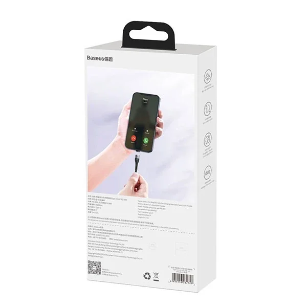 Baseus PD 20W İPhone 131211XS USB-C Manyetik Şarj Kablosu 2m-1852 Baseus PD 20W İPhone 131211XS USB-C Manyetik Şarj Kablosu 2m-1852