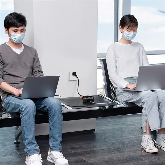 BASEUS PowerCombo Mini Power Strip 1AC 10 m Güç Kablosu /EU + UK Fiş Adaptörleri Dahil-1852