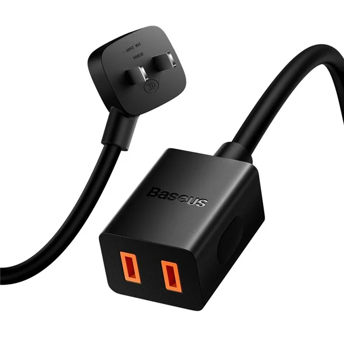 BASEUS PowerCombo Mini Power Strip 1AC 10 m Güç Kablosu /EU + UK Fiş Adaptörleri Dahil-1852