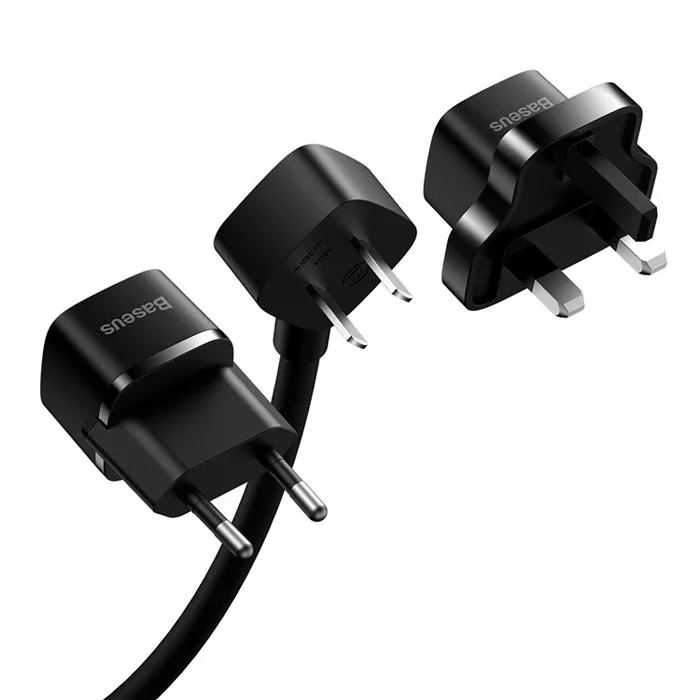 BASEUS PowerCombo Mini Power Strip 1AC 10 m Güç Kablosu /EU + UK Fiş Adaptörleri Dahil-1852
