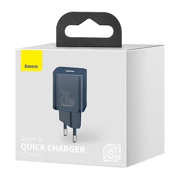 Baseus Super Si 20W PD Type-C Hızlı Şarj Adaptörü 20W İPhone 15-14-13- 12-11 Hızlı Şarj-1852