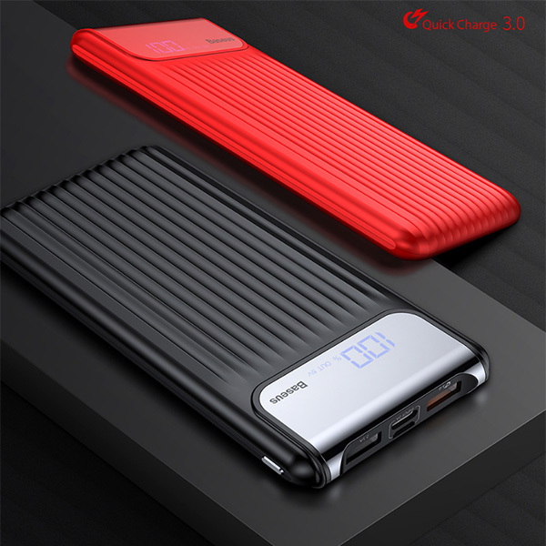 Baseus  Thin Qc3.0A 10000 Mah Hizli Şarj Harici Şarj Power Bank