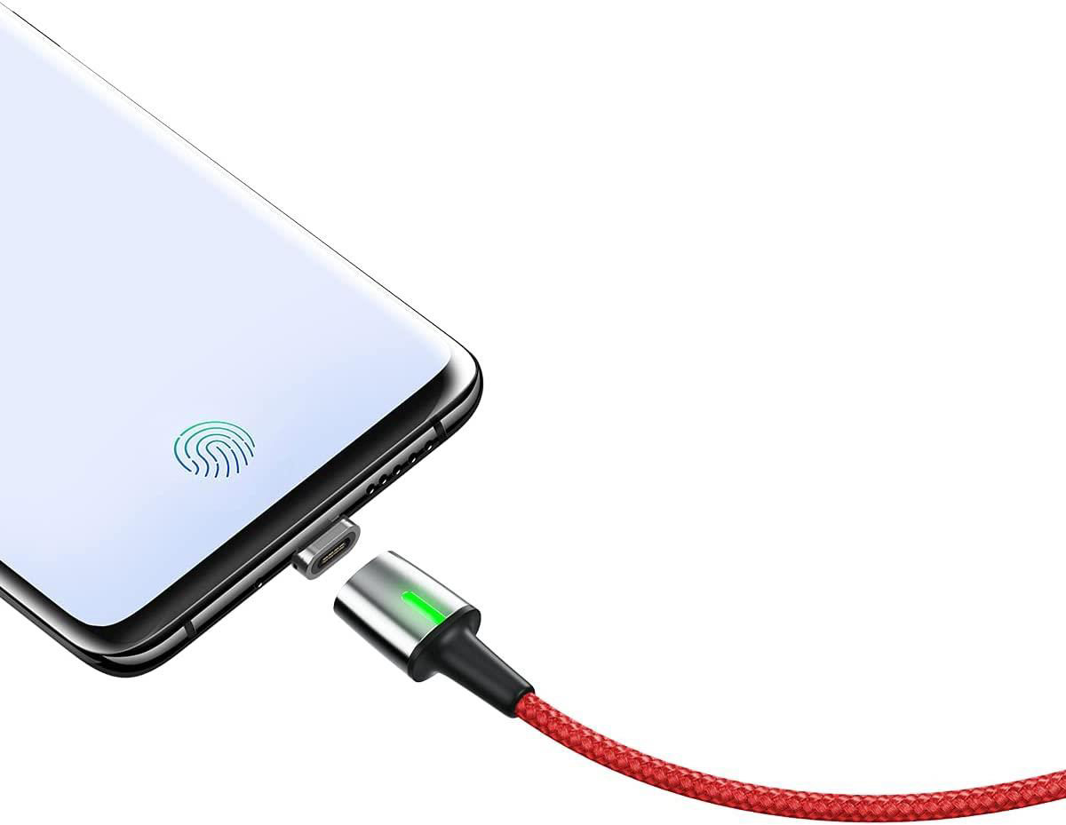 Baseus  Zinc Magnetic Şarj Data Kablosu Type-C Başlik 3A 1Metre