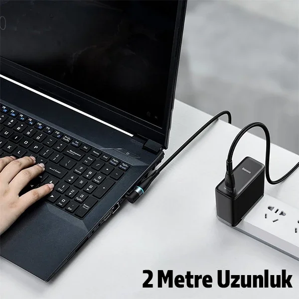 Baseus Zinc Manyetik Type-C to DC Round (40x17mm) Lenovo Laptop Ş Baseus Zinc Manyetik Type-C to DC Round (40x17mm) Lenovo Laptop Ş
