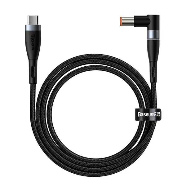 Baseus Zinc Manyetik Type-C to DC Round (79x55mm) Lenovo Laptop Şarj Kablosu 100W 2m-1852 Baseus Zinc Manyetik Type-C to DC Round (79x55mm) Lenovo Laptop Şarj Kablosu 100W 2m-1852