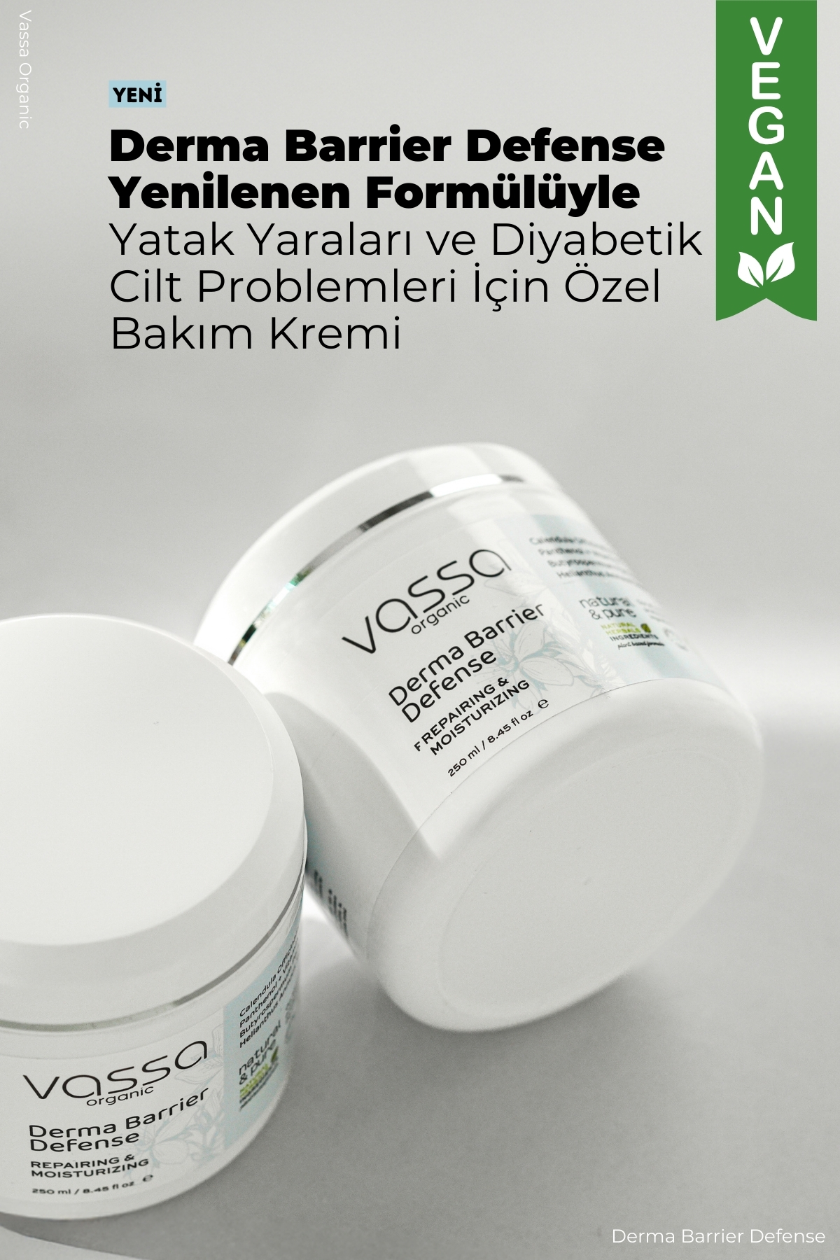Bası ve Diyabetik Yaralar İçin Cilt Bariyerini Güçlendiren Bakım Kremi - Yatak Yarası Kremi 250 ml
