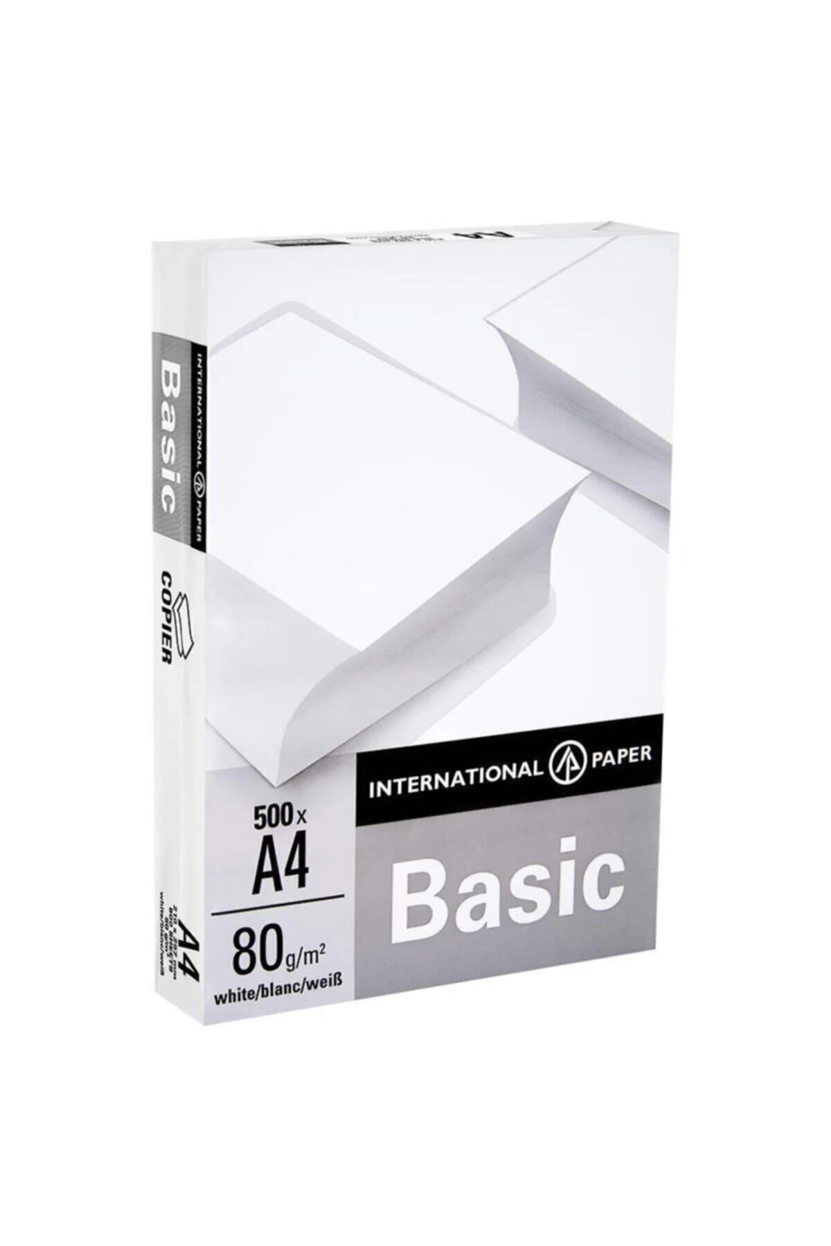 Basic A4 Fotokopi Kağıdı 80gr 1 Koli 5 Paket 2500 Sayfa