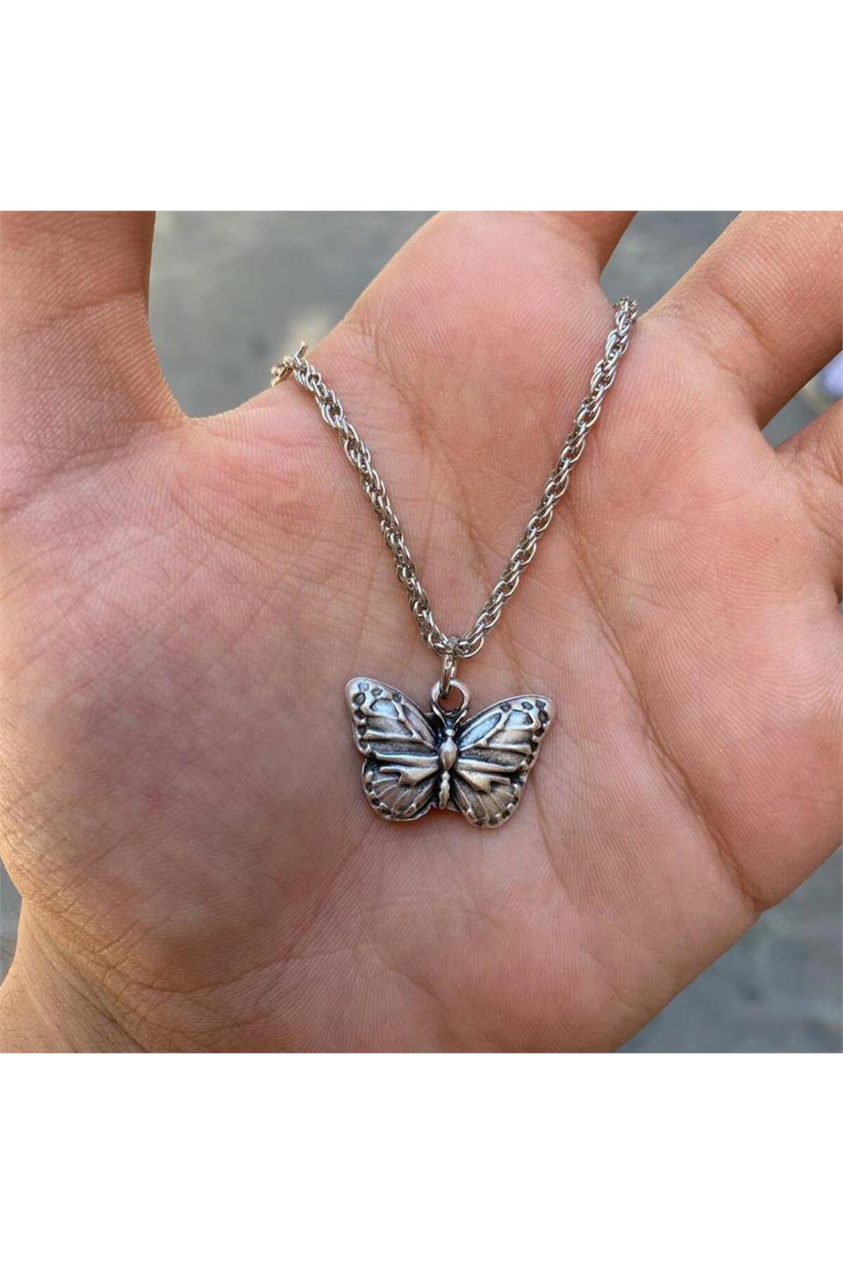 Basic Butterfly Zincirli Kolye