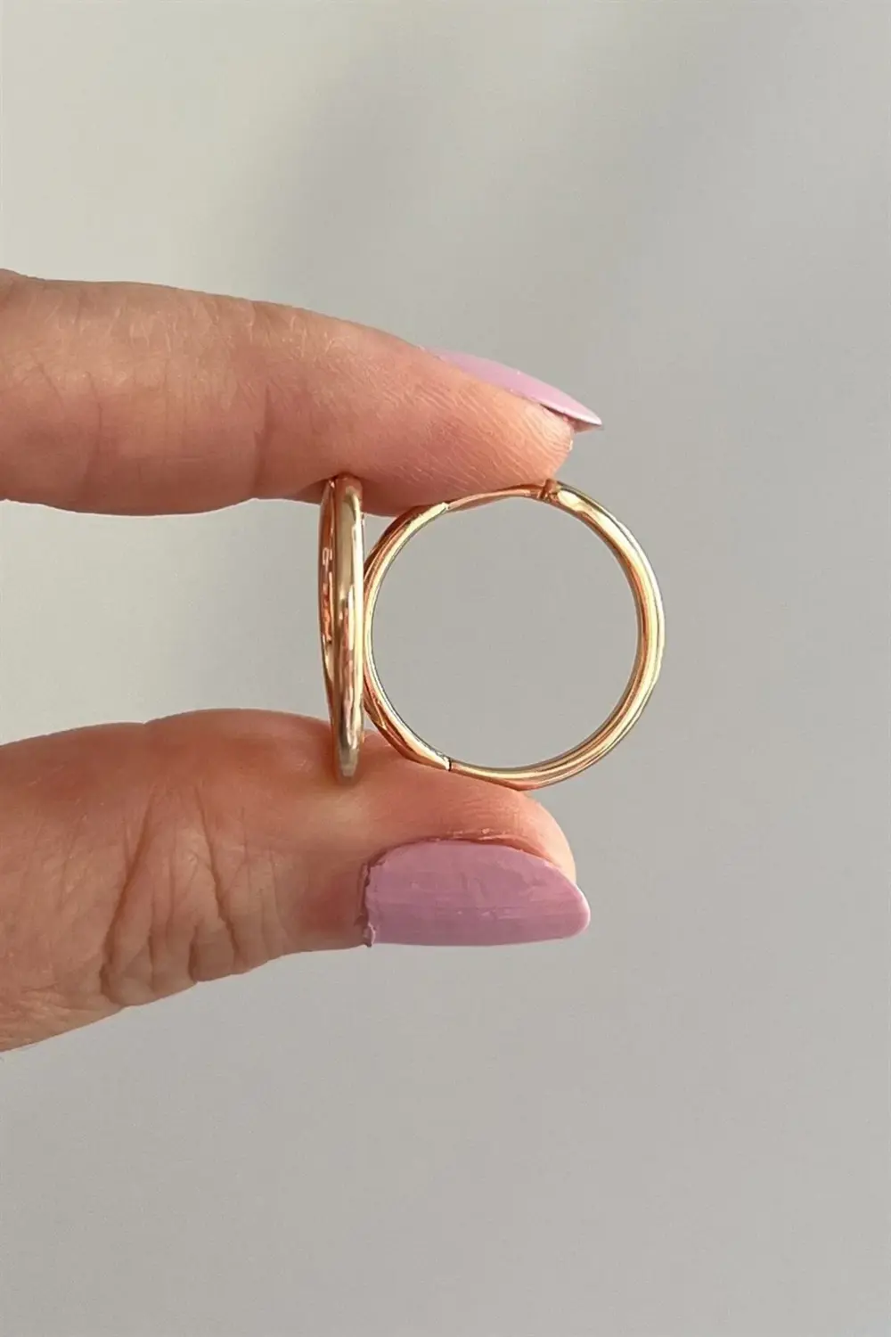 Basic Halka Küpe Çifti | Çelik