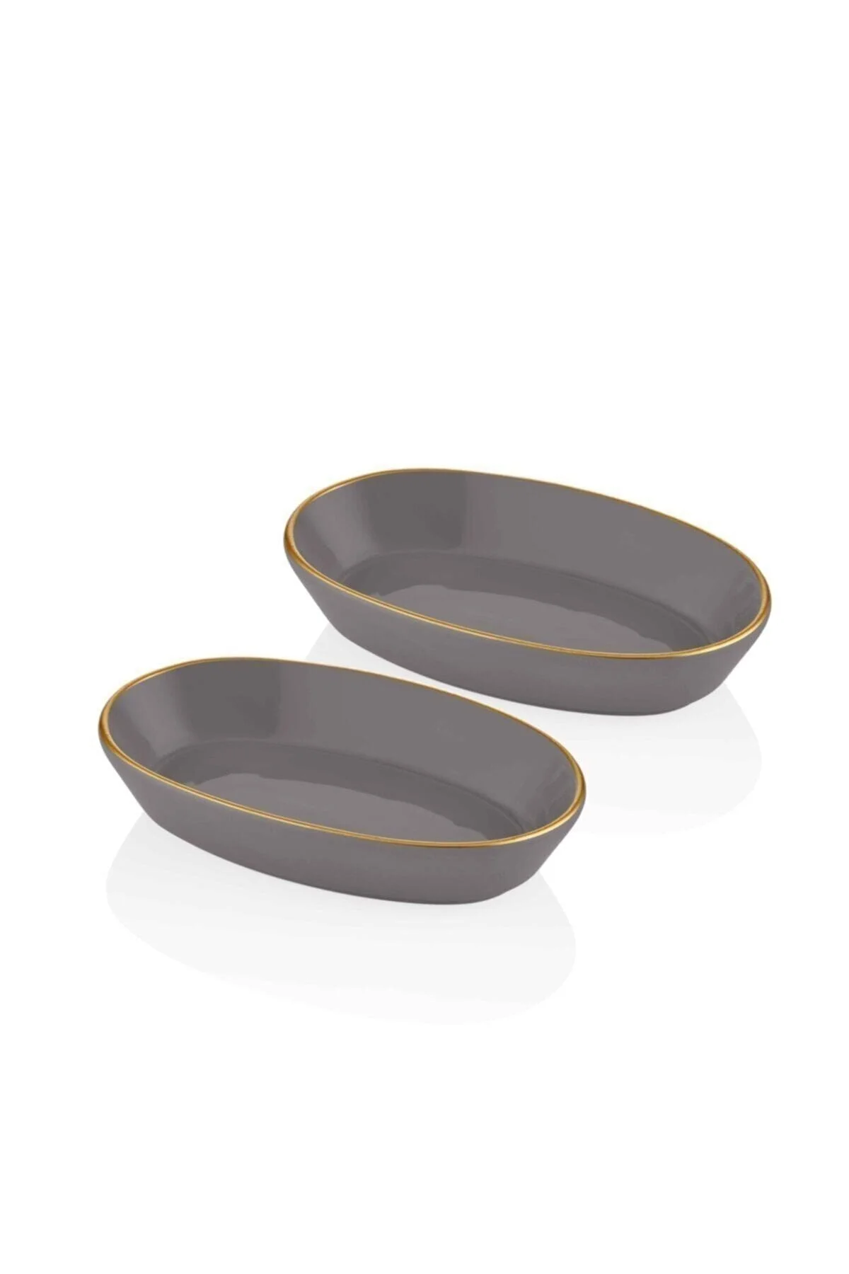 Basic Oval Servis Gri- 26cm 2 Li Set
