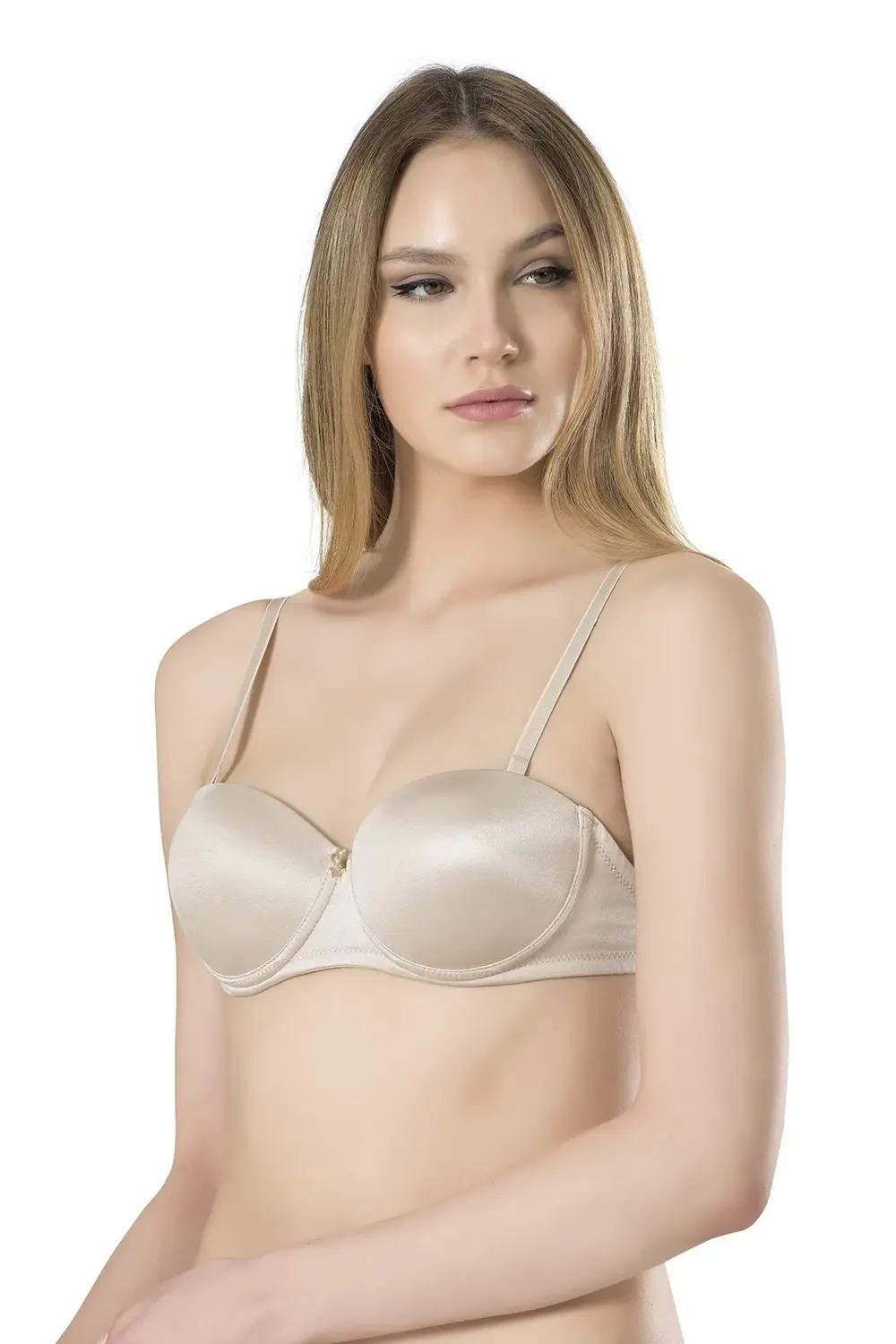 Basic Sırtı Şeffaf Boş Cup Desteksiz Sütyen 3021
