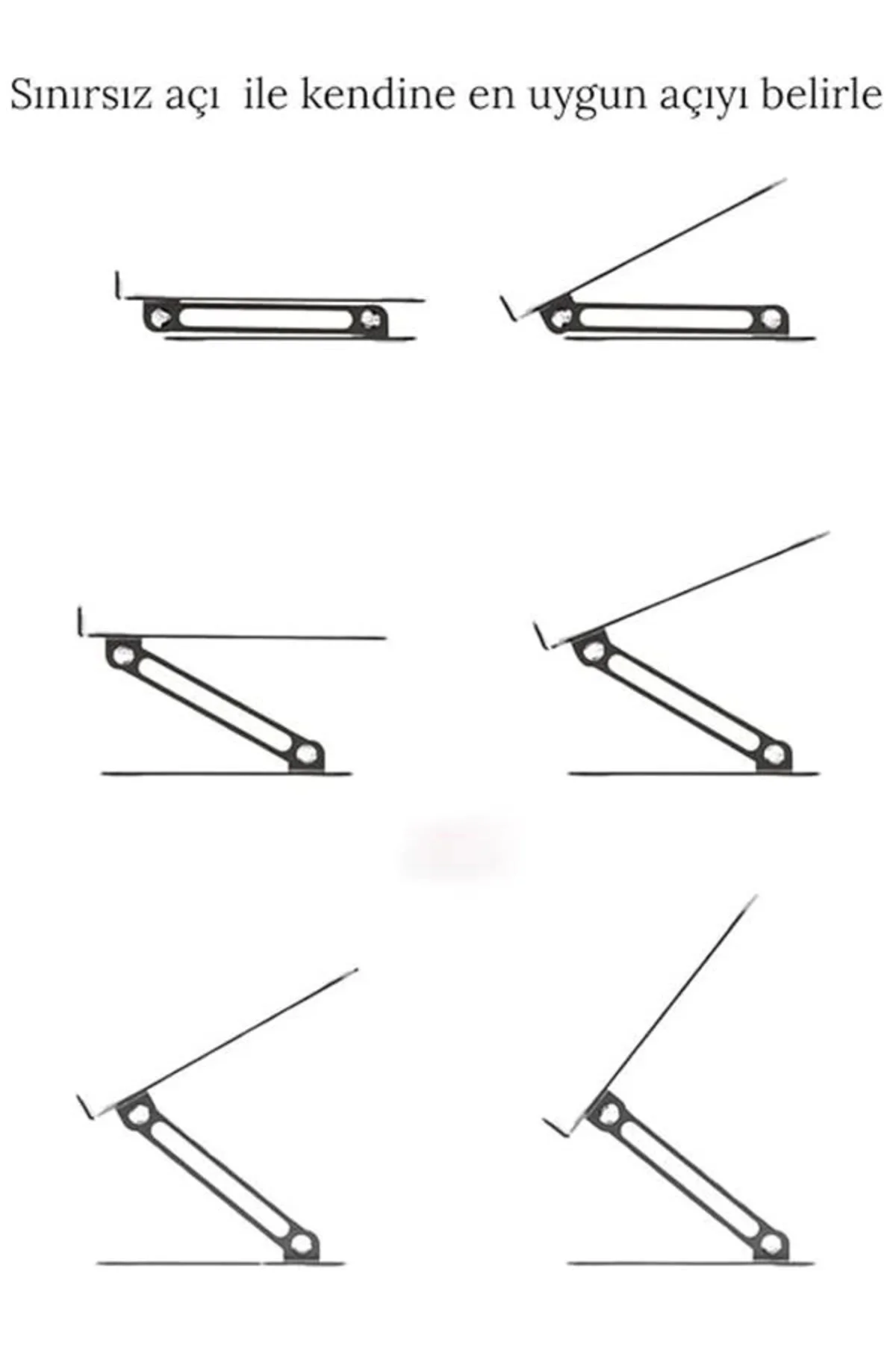 Basic2 Aluminyum Ergonomik Ayarlanabiliir Macbook Notebook Standı