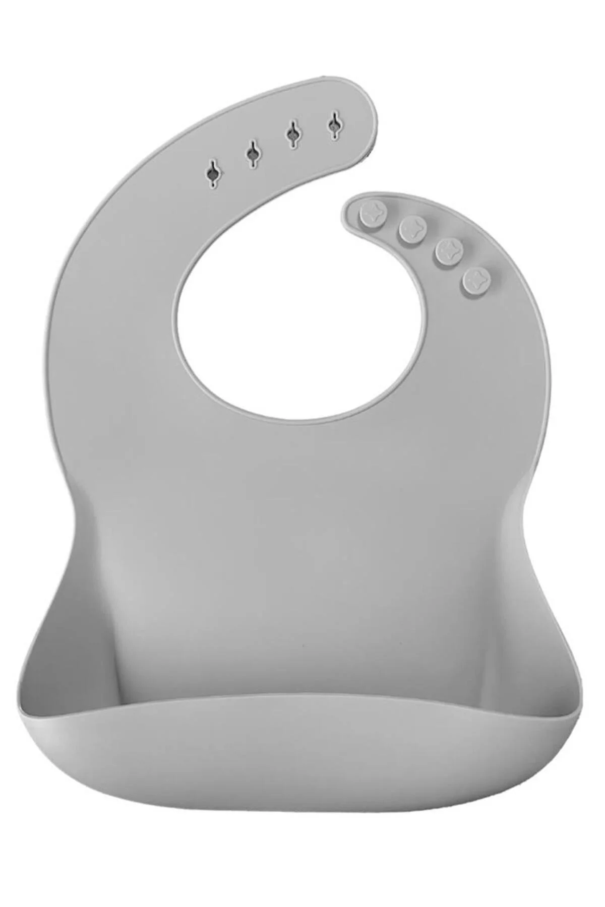 Basics Silikon Mama Önlüğü Powder Grey