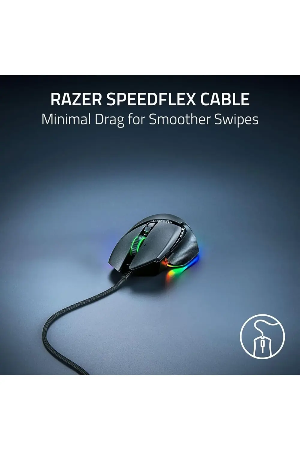 Basilisk V3 35K Kablolu Ergonomik Oyun Faresi HyperScroll Tekerle