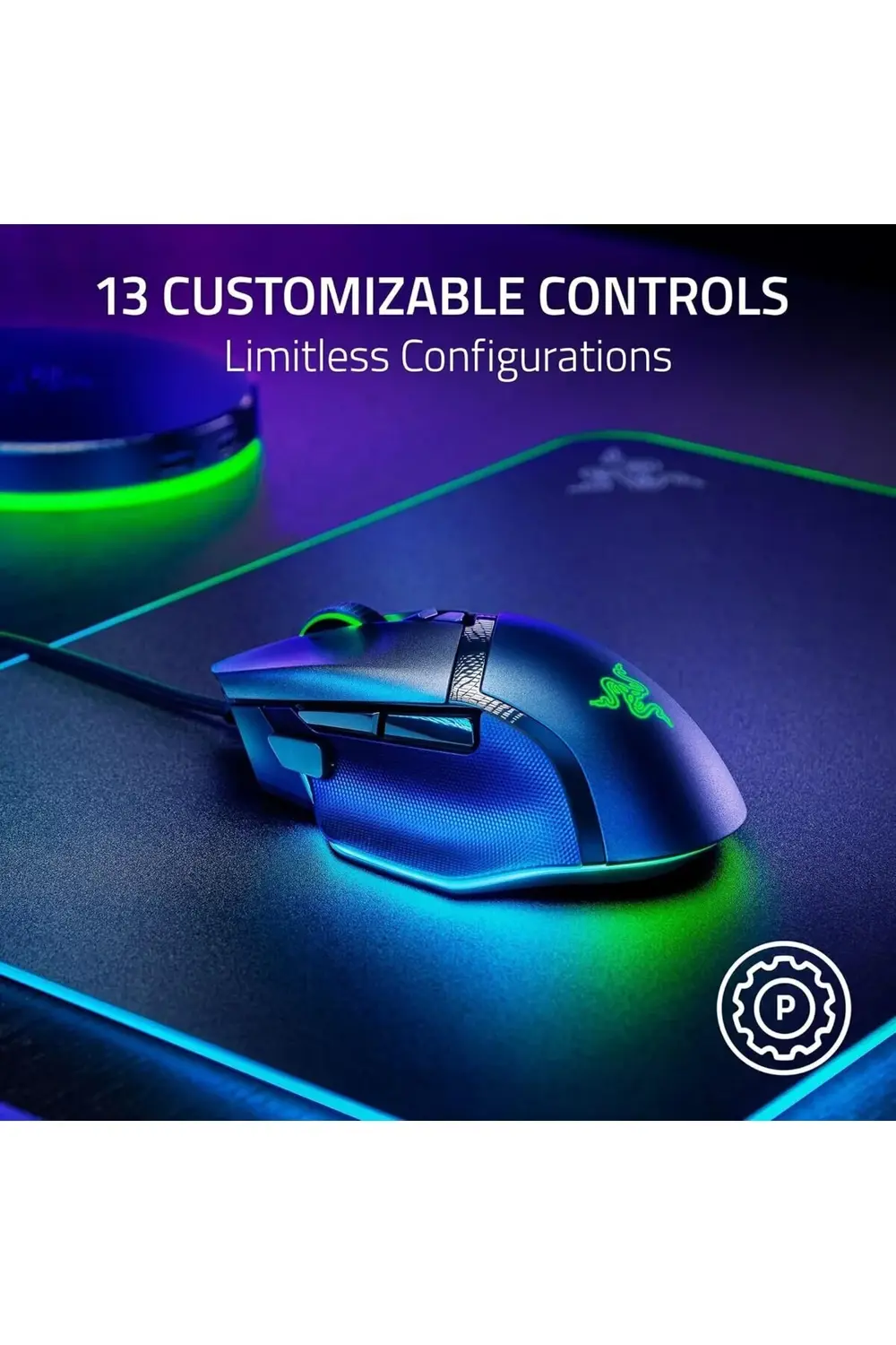 Basilisk V3 35K Kablolu Ergonomik Oyun Faresi HyperScroll Tekerle