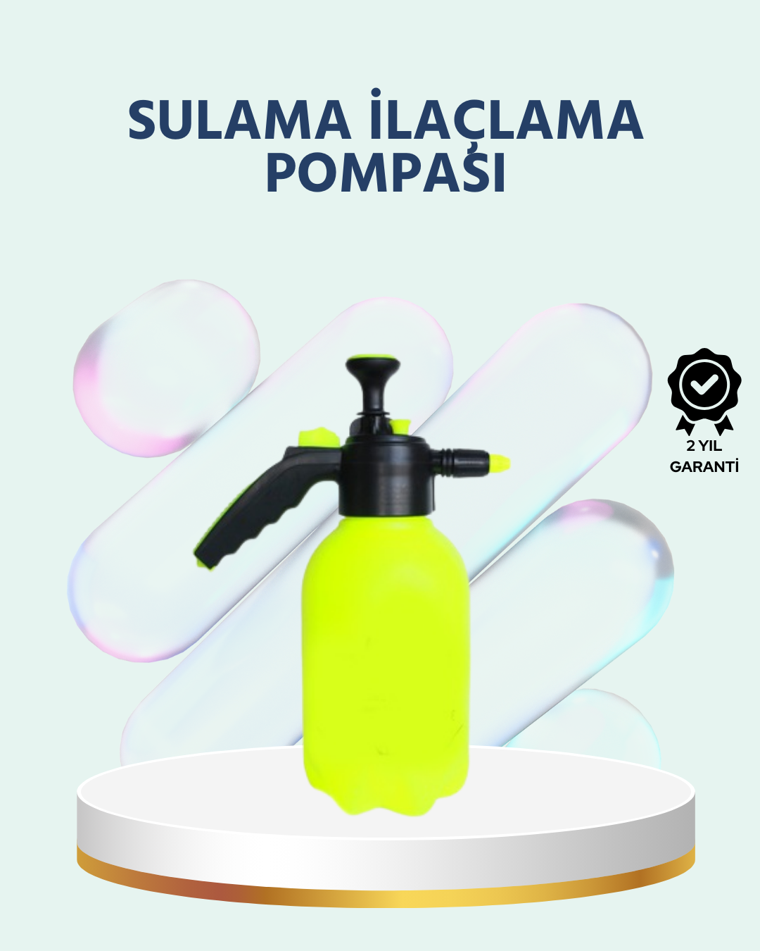 Basınçlı El Pompası 2 Litre Bakır Nozul Ayarlı Jet ve Dağınık Atı