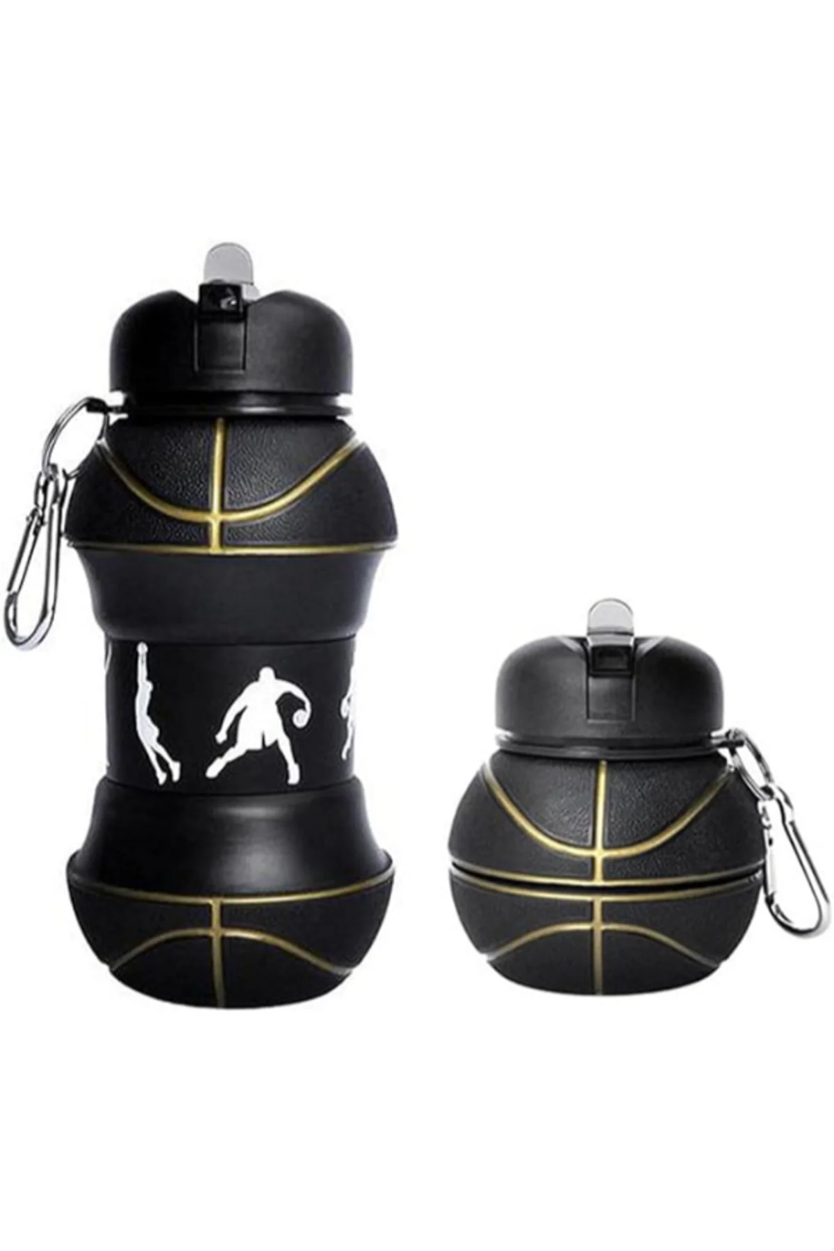 Basketbol Topu Tasarımlı Akordiyon Su Şişesi