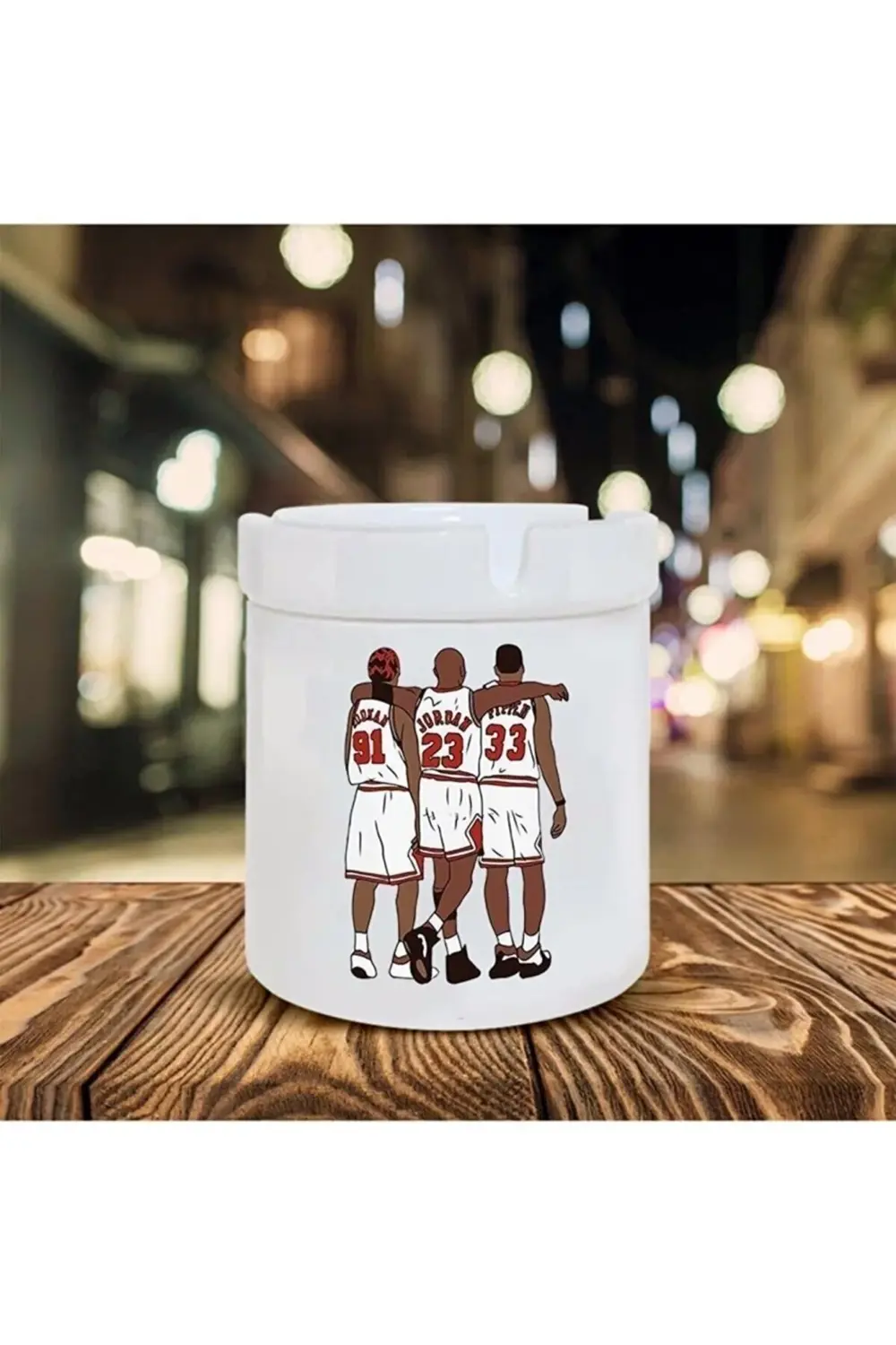 Basketbolcular Baskılı Seramik Kokusuz Küllük Hediyelik Ne Hediye