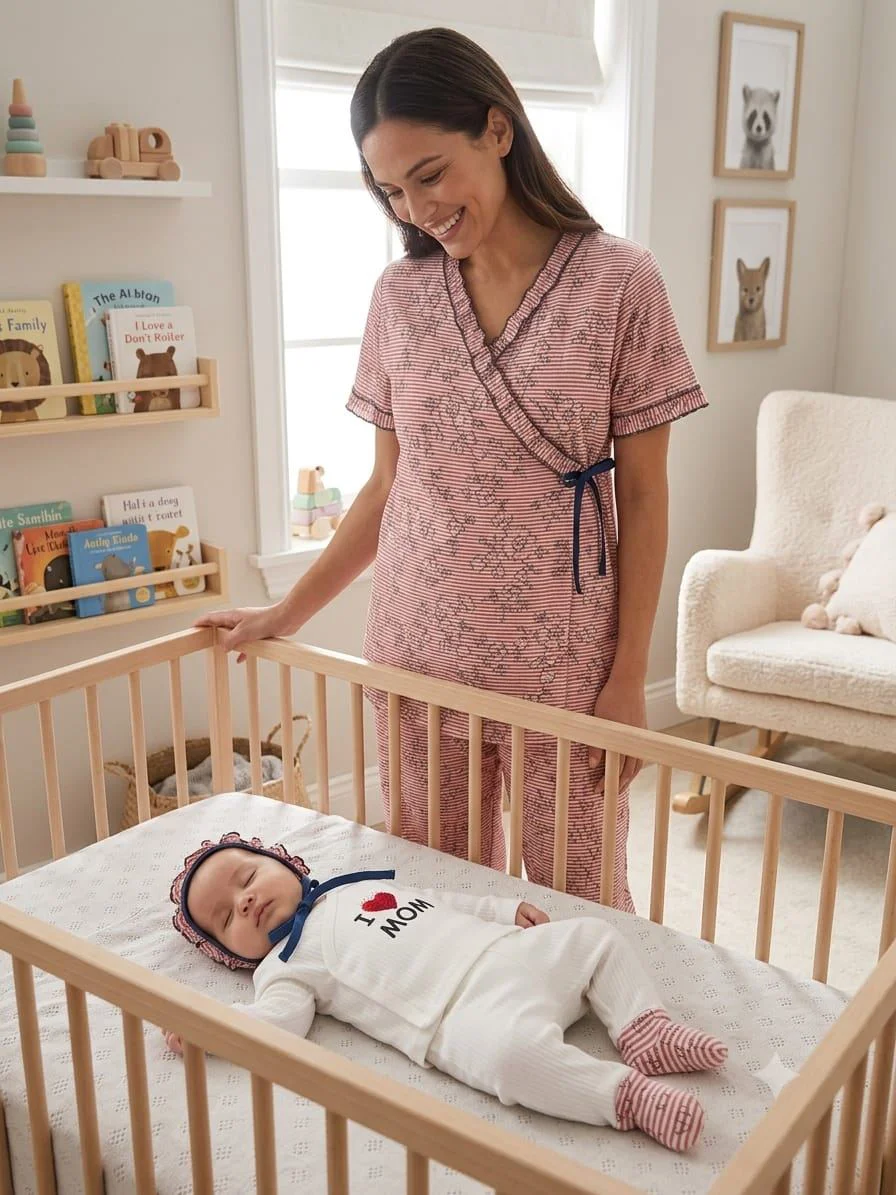 BASKILI ANNE BEBEK LOHUSA SET 3 Ay Kız