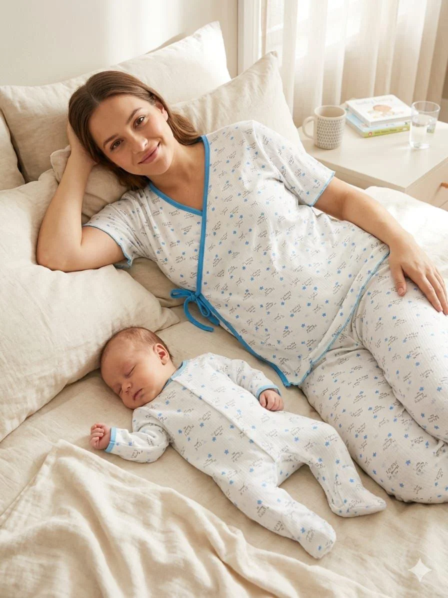 BASKILI ANNE BEBEK LOHUSA SET 3 Ay Kız