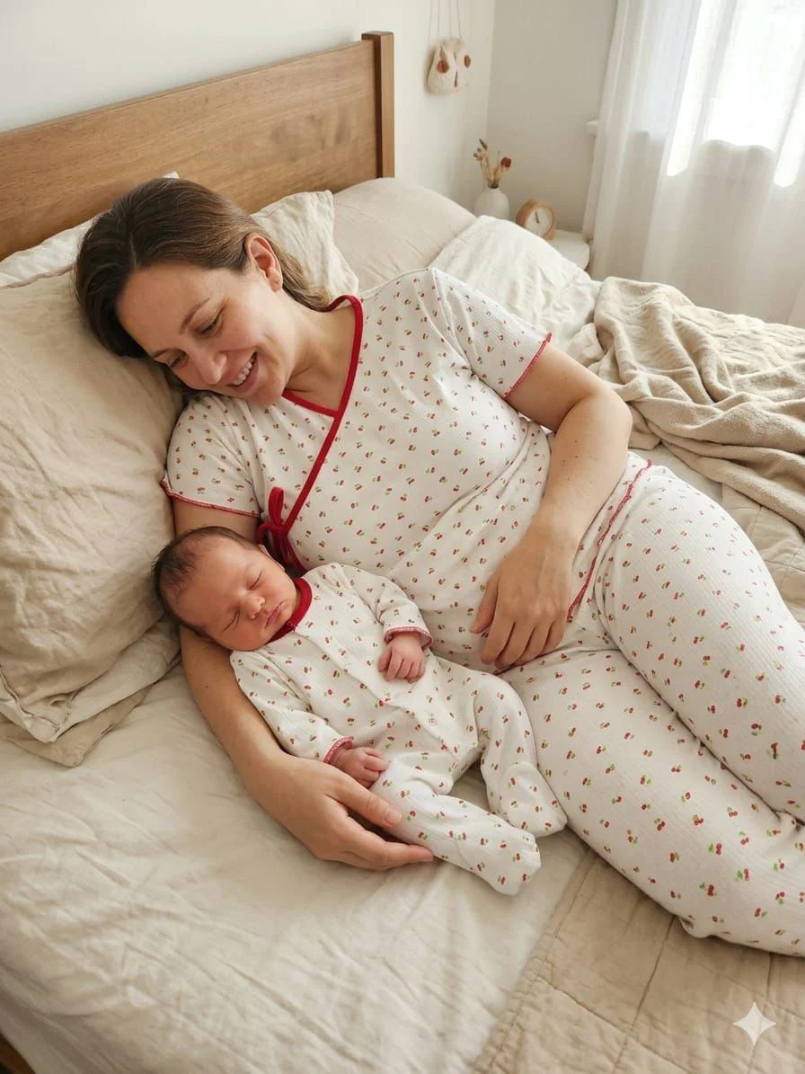 BASKILI ANNE BEBEK LOHUSA SET 3 Ay Kız